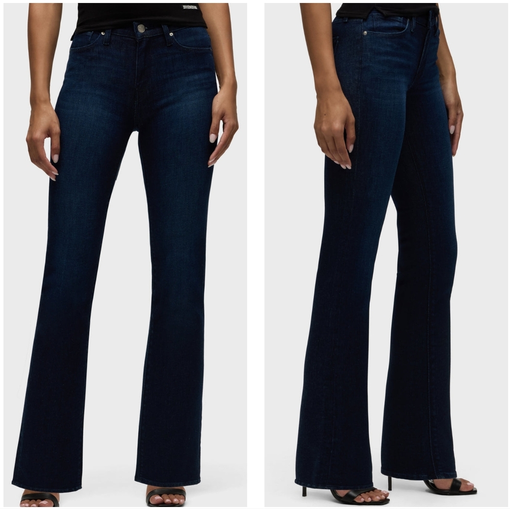 Hudson Barbara High-Rise Bootcut Jeans w/ Stretch in Requiem, Dark Wash, EUC!